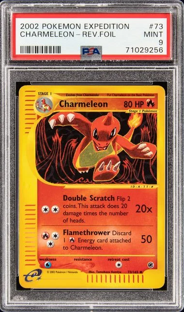 2002 Pokemon Expedition Reverse Foil Charmeleon #73 card image