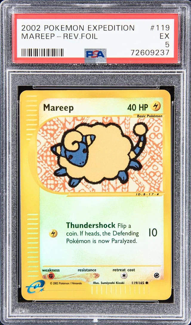 2002 Pokemon Expedition Reverse Foil Mareep #119 card image