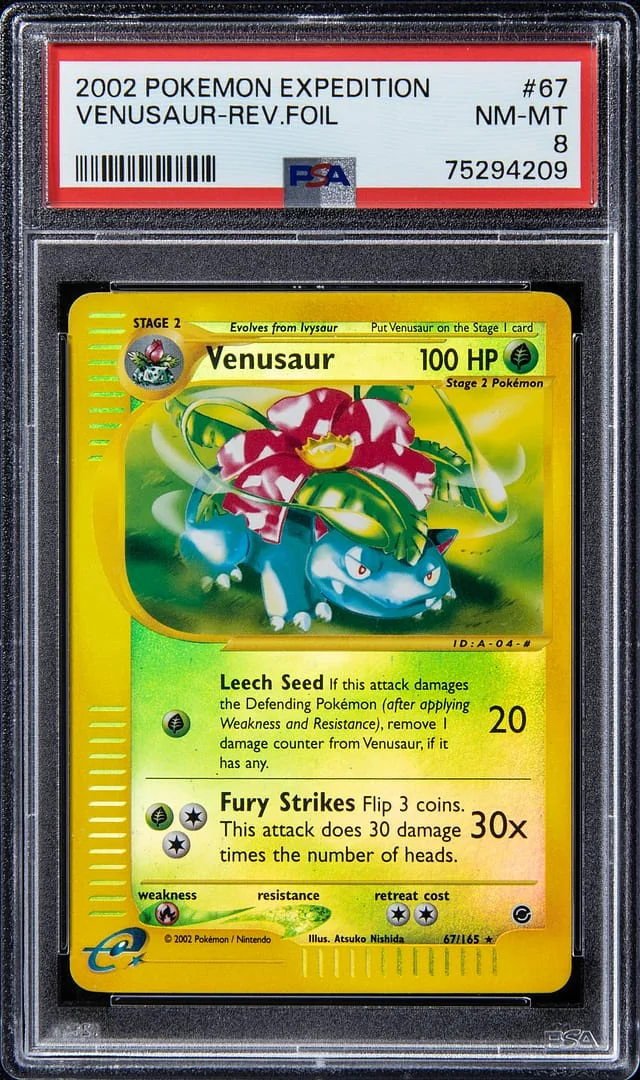 2002 Pokemon Expedition Reverse Foil Venusaur #67 card image