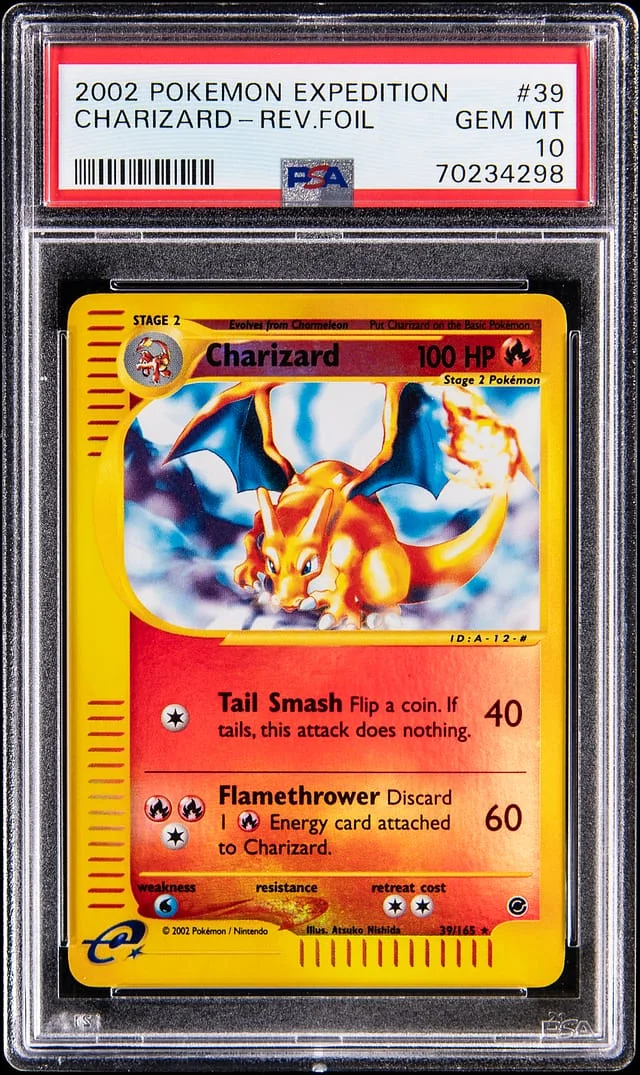 2002 Pokemon Expedition Reverse Holo Charizard #39 card image