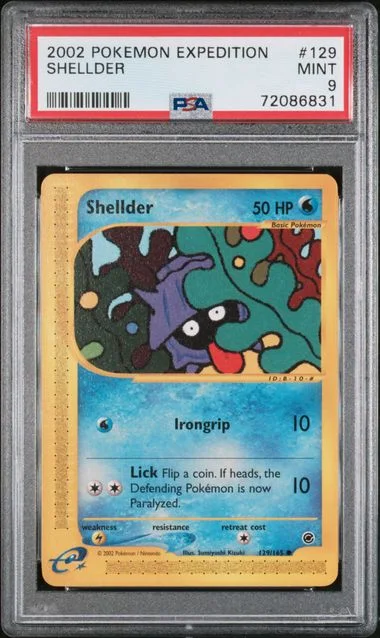 2002 Pokemon Expedition Shellder #129 card image