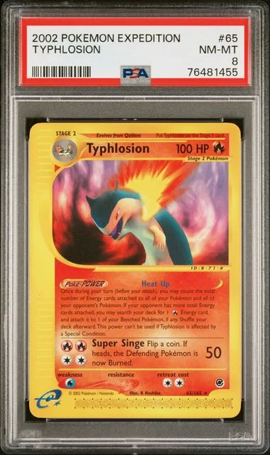 2002 Pokemon Expedition Typhlosion #65 card image