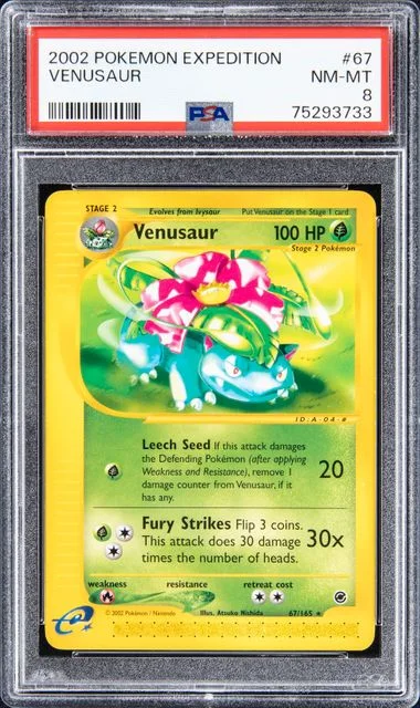 2002 Pokemon Expedition Venusaur #67 card image