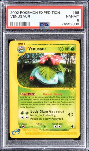 2002 Pokemon Expedition Venusaur #68 card image