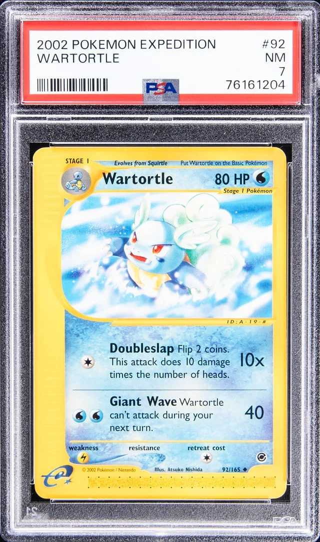 2002 Pokemon Expedition Wartortle #92 card image