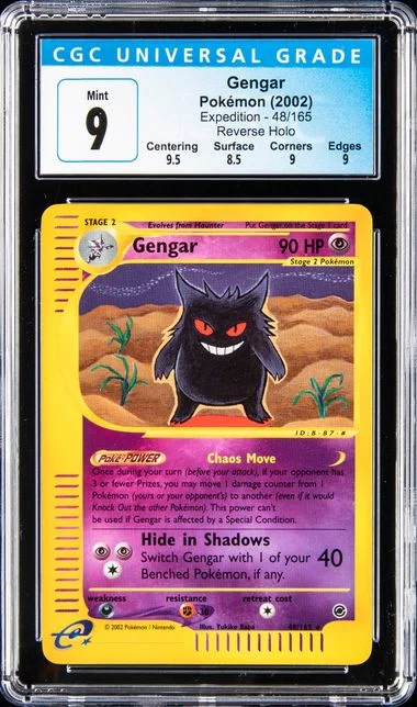 2002 Pokemon Expeditions Reverse Holo Gengar #48 card image