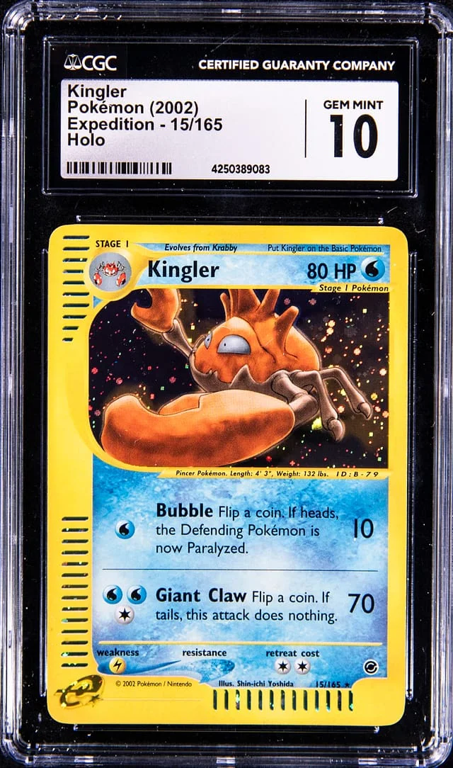 2002 Pokemon Holofoil - Expedition Kingler #15 card image