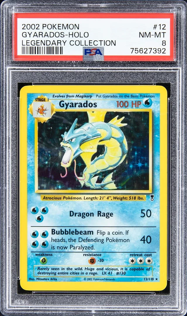 2002 Pokemon Holofoil - Legendary Collection Gyarados #12 card image