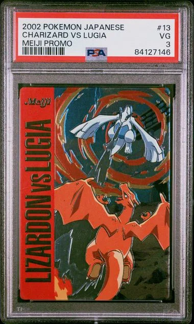 2002 Pokemon Japanese Meiji Promo Charizard Vs Lugia #13 card image