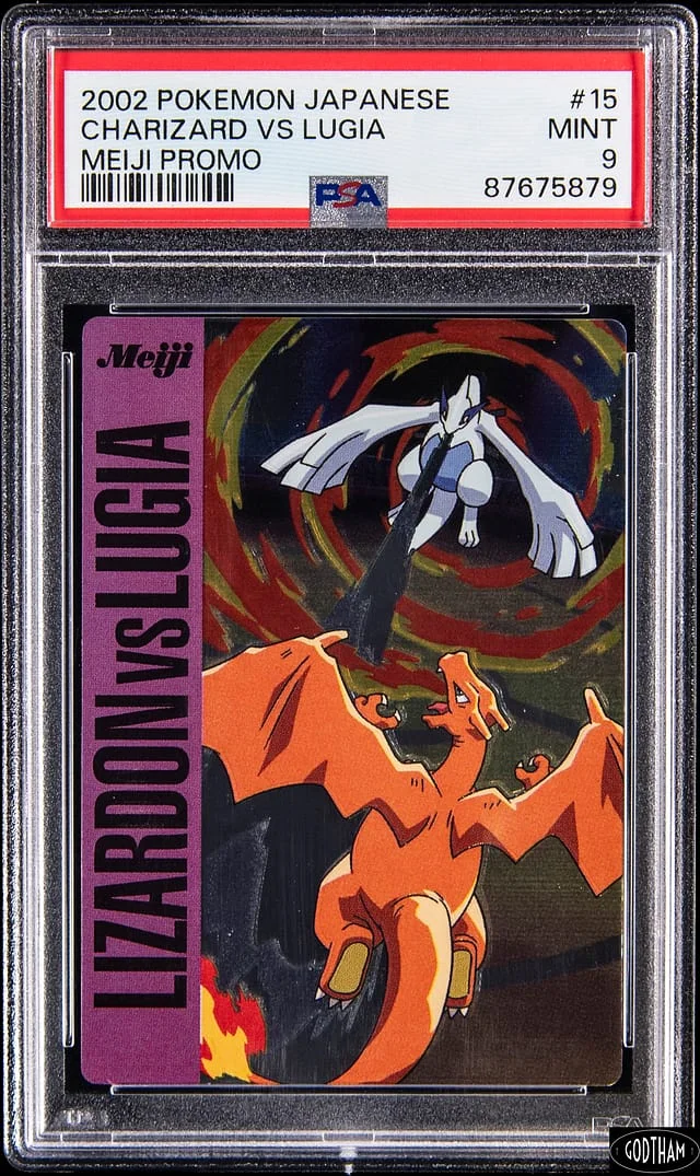 2002 Pokemon Japanese Meiji Promo Charizard Vs. Lugia #15 card image