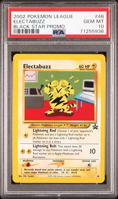 2002 Pokemon League Black Star Promo Electabuzz #46 card image