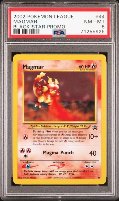 2002 Pokemon League Black Star Promo Magmar #44 card image