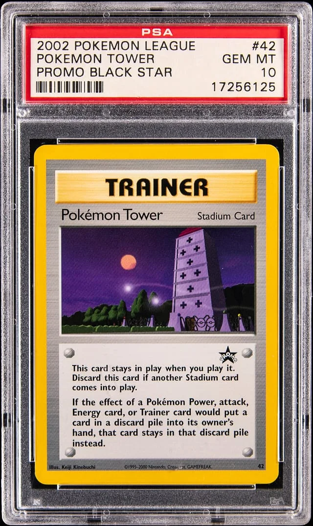 2002 Pokemon League Black Star Promo Pokemon Tower #42 card image