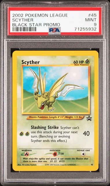 2002 Pokemon League Black Star Promo Scyther #45 card image