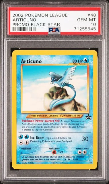 2002 Pokemon League Promo Black Star Articuno #48 card image