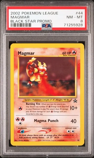 2002 Pokemon League Promo Black Star Magmar #44 card image