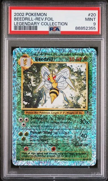 2002 Pokemon Legendary Collection Beedrill-Reverse #20 card image