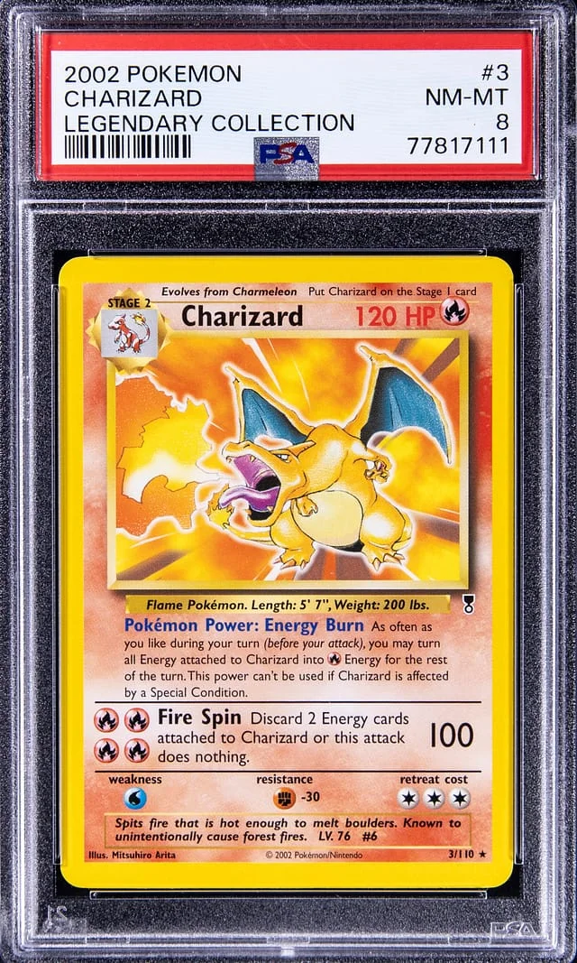 2002 Pokemon Legendary Collection Charizard #3 card image