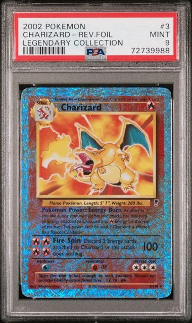 2002 Pokemon Legendary Collection Charizard-Reverse #3 card image