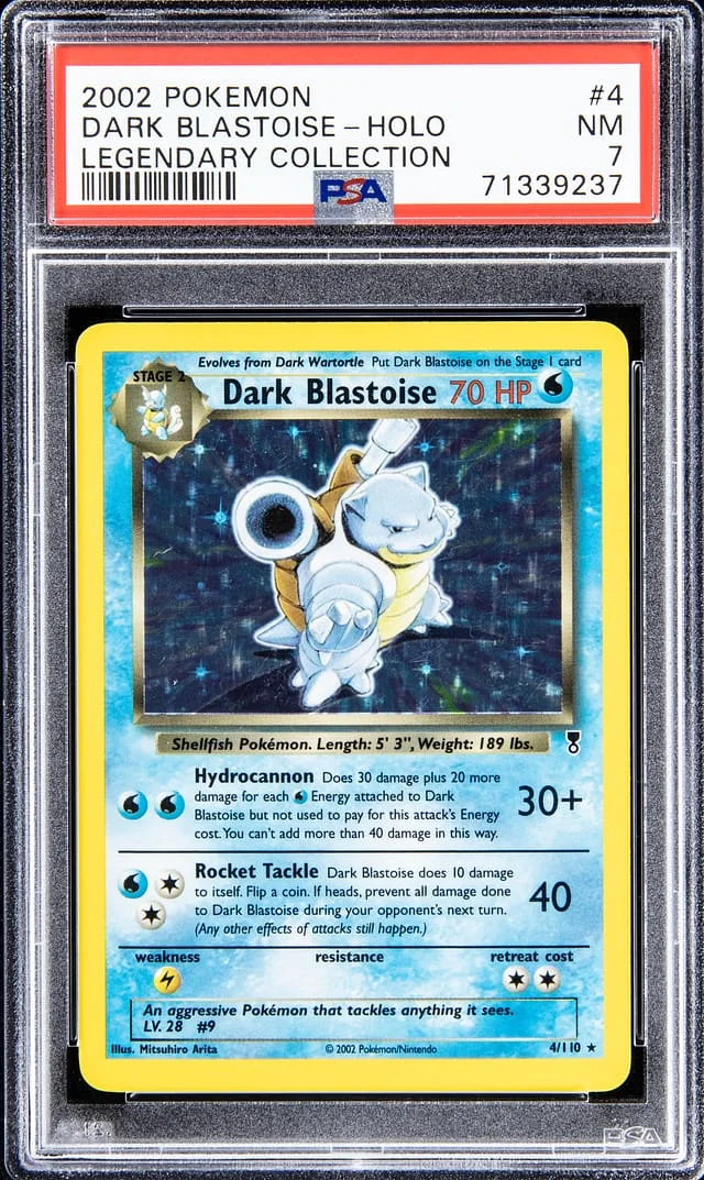 2002 Pokemon Legendary Collection Dark Blastoise Holo #4 card image