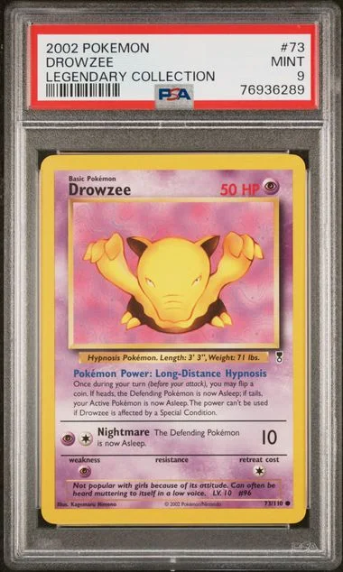 2002 Pokemon Legendary Collection Drowzee #73 card image