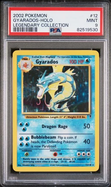 2002 Pokemon Legendary Collection Gyarados-Holo #12 card image