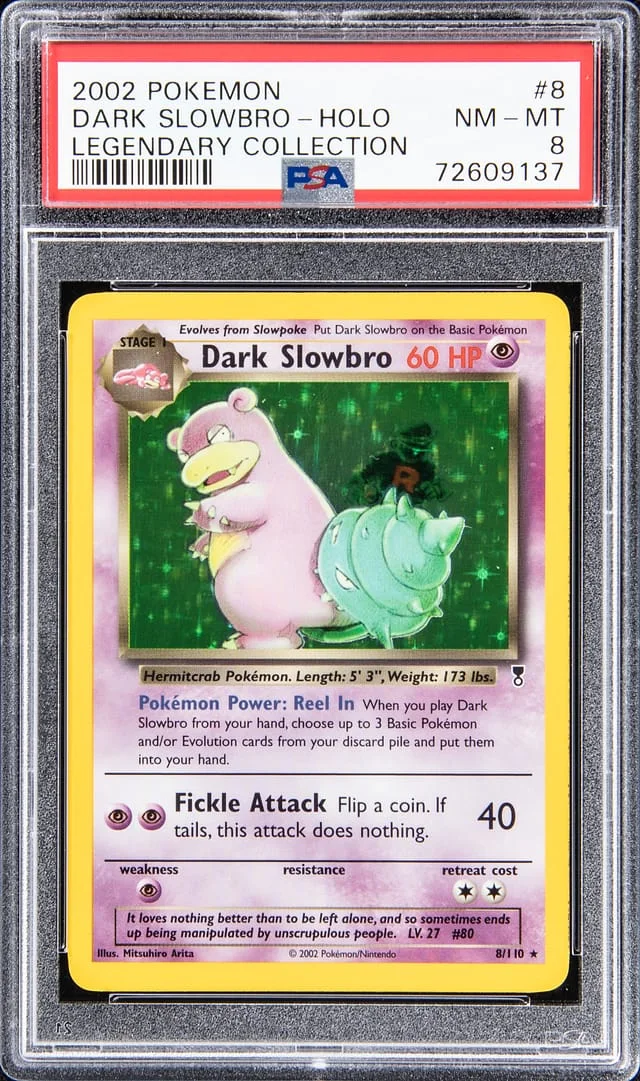 2002 Pokemon Legendary Collection - Holo Dark Slowbro #8 card image
