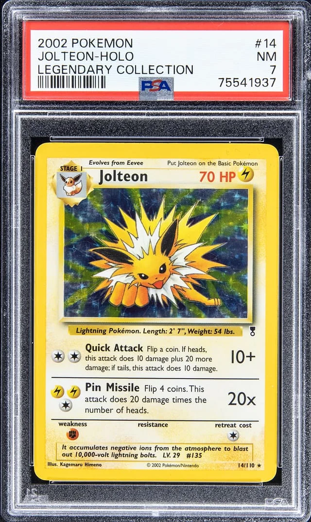 2002 Pokemon Legendary Collection - Holofoil Jolteon #14 card image