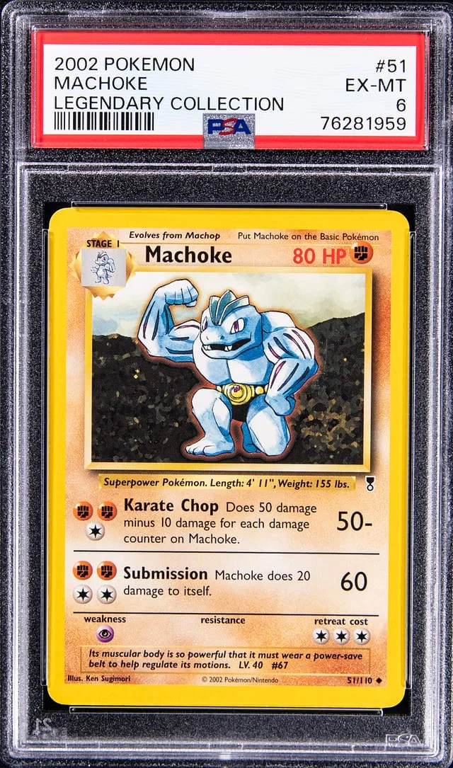 2002 Pokemon Legendary Collection Machoke #51 card image
