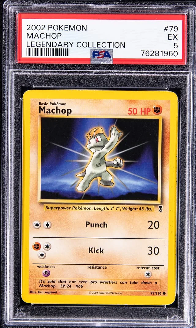 2002 Pokemon Legendary Collection Machop #79 card image
