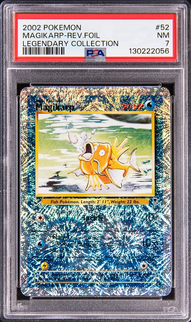 2002 Pokemon Legendary Collection Magikarp Reverse #52 card image