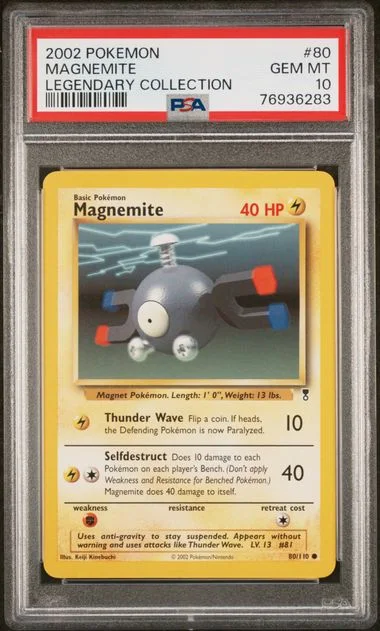 2002 Pokemon Legendary Collection Magnemite #80 card image