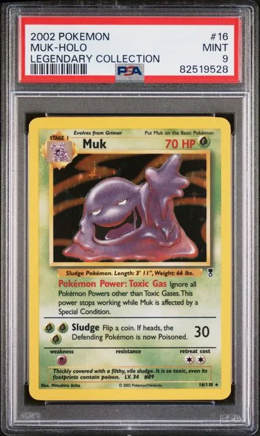 2002 Pokemon Legendary Collection Muk-Holo #16 card image