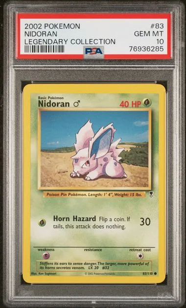 2002 Pokemon Legendary Collection Nidoran #83 card image
