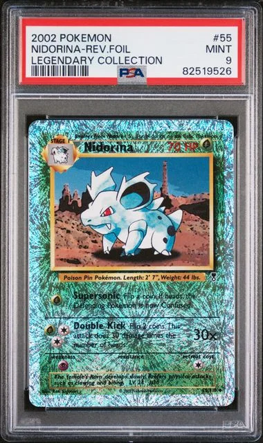 2002 Pokemon Legendary Collection Nidorina-Reverse #55 card image