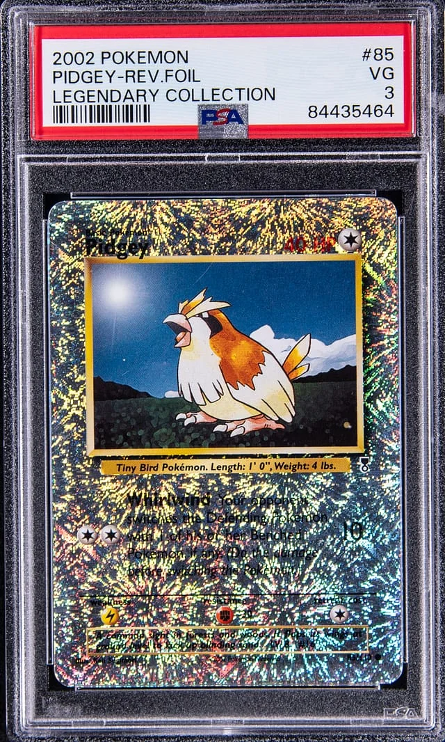 2002 Pokemon Legendary Collection Pidgey-Reverse #85 card image