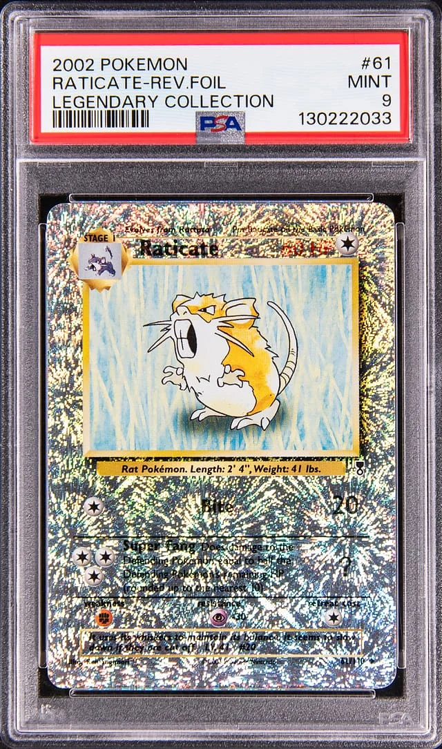 2002 Pokemon Legendary Collection Raticate-Reverse #61 card image