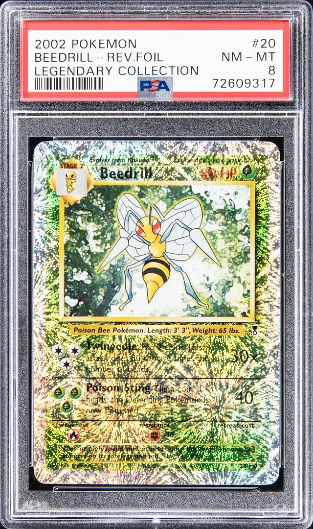 2002 Pokemon Legendary Collection - Reverse Foil Beedrill #20 card image
