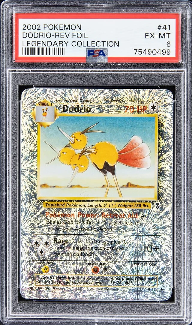 2002 Pokemon Legendary Collection - Reverse Foil Dodrio #41 card image
