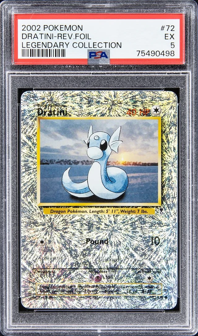 2002 Pokemon Legendary Collection - Reverse Foil Dratini #72 card image