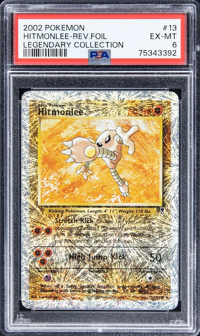 2002 Pokemon Legendary Collection - Reverse Foil Hitmonlee #13 card image