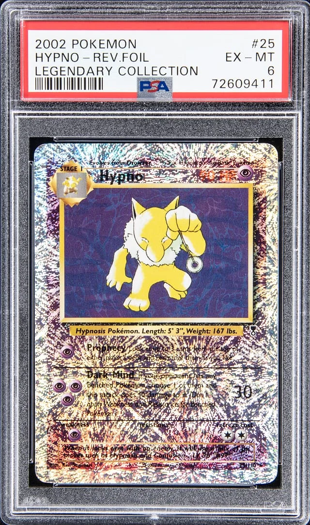 2002 Pokemon Legendary Collection - Reverse Foil Hypno #25 card image