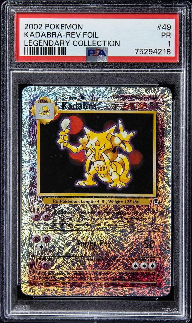 2002 Pokemon Legendary Collection - Reverse Foil Kadabra #49 card image