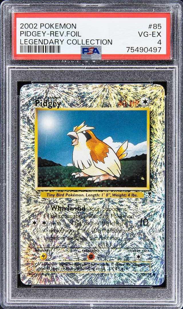 2002 Pokemon Legendary Collection - Reverse Foil Pidgey #85 card image