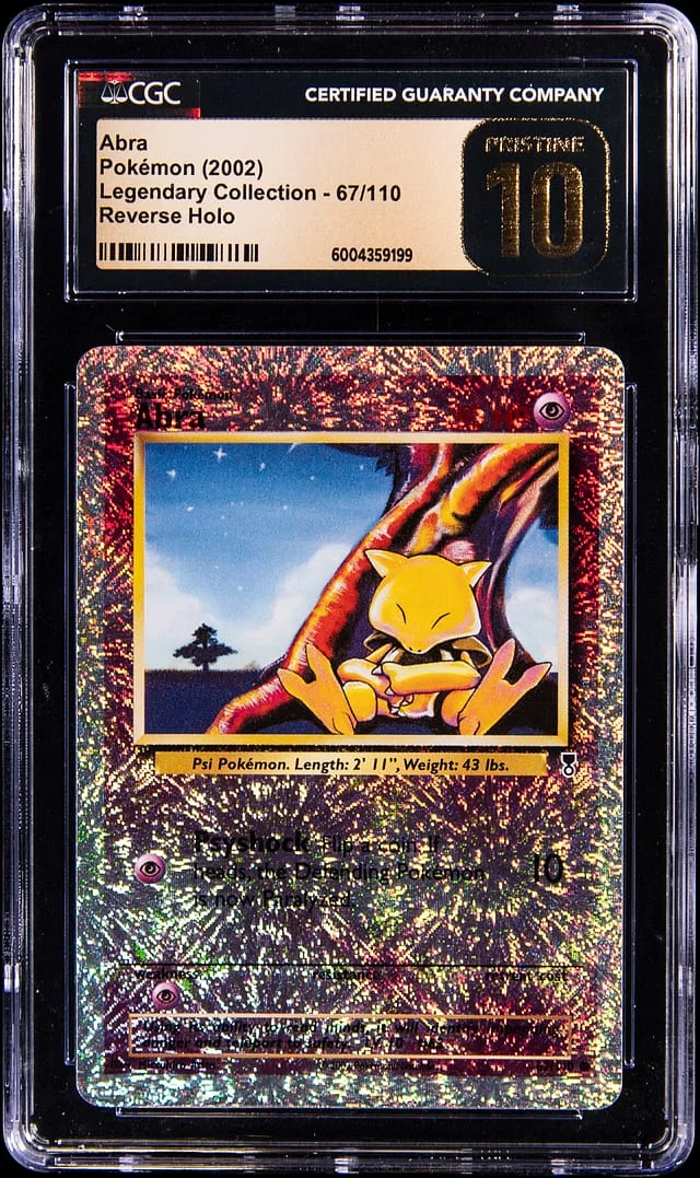 2002 Pokemon Legendary Collection Reverse Holo Abra #67 card image