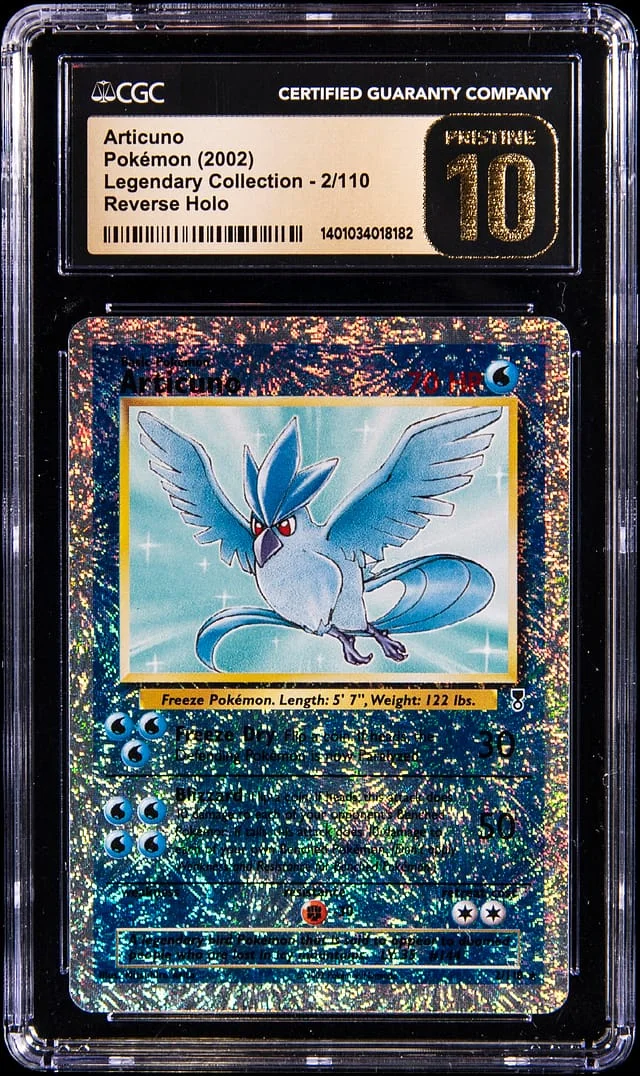 2002 Pokemon Legendary Collection Reverse Holo Articuno #2 card image