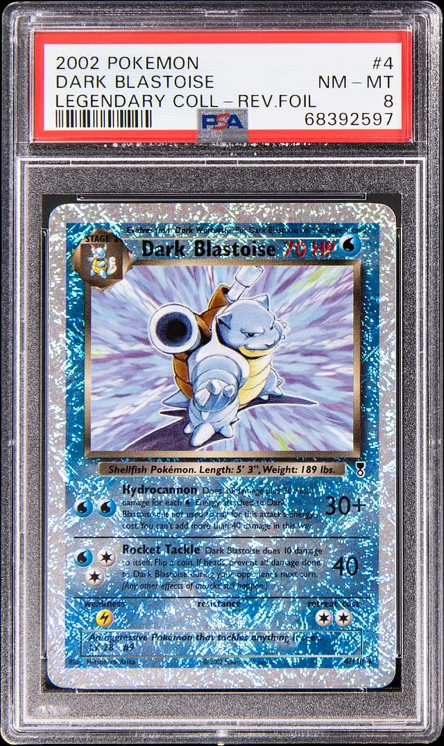 2002 Pokemon Legendary Collection Reverse Holo Dark Blastoise #4 card image