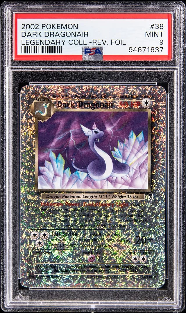 2002 Pokemon Legendary Collection Reverse Holo Dark Dragonair #38 card image