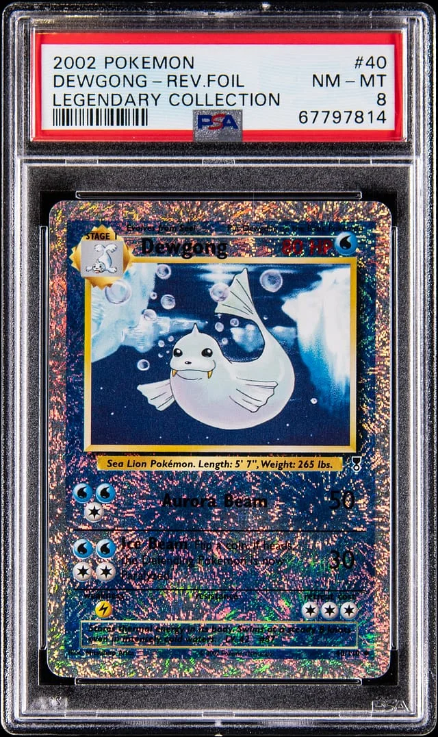 2002 Pokemon Legendary Collection Reverse Holo Dewgong #40 card image