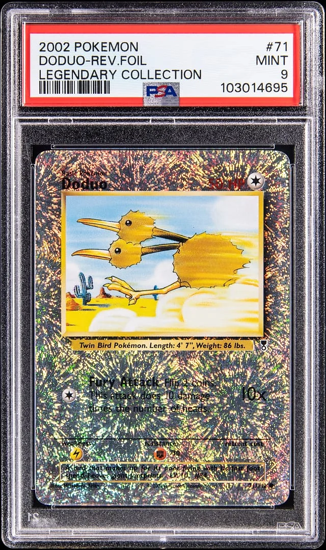 2002 Pokemon Legendary Collection Reverse Holo Doduo #71 card image